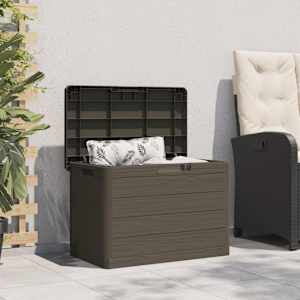 Zahradní box na podušky hnědý 77,5 x 44,5 x 53 cm polypropylen - obrázek 3
