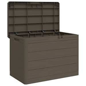Zahradní box na podušky hnědý 77,5 x 44,5 x 53 cm polypropylen - obrázek 8
