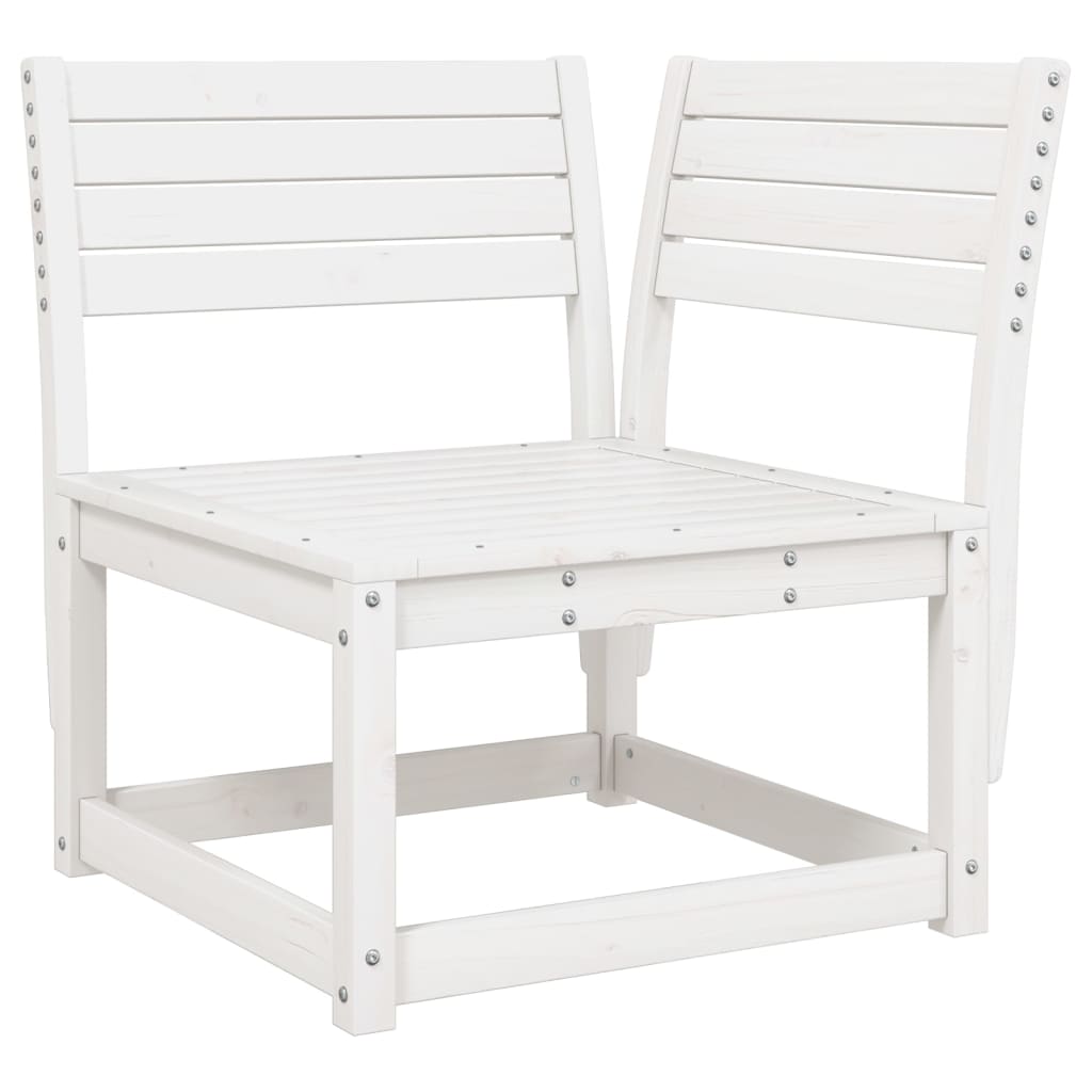 vidaXL 4-delige Loungeset massief grenenhout wit afbeelding