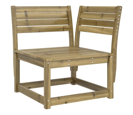 vidaXL Salon de jardin 4 pcs bois de pin impr&eacute;gn&eacute;
