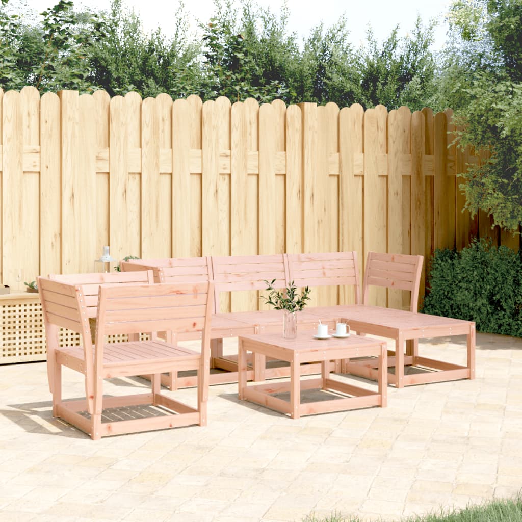 vidaXL 5-tlg. Garten-Lounge-Set Massivholz Douglasie