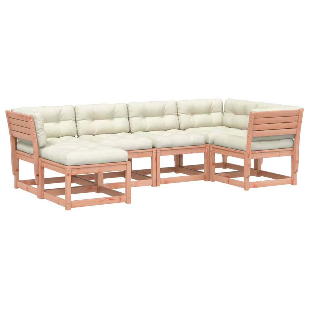 vidaXL 6-dijelni set vrtnih sofa s jastucima masivno drvo duglazije-image-3217043