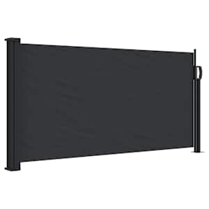 vidaXL lahtit&otilde;mmatav k&uuml;lgsein, must, 100 x 300 cm
