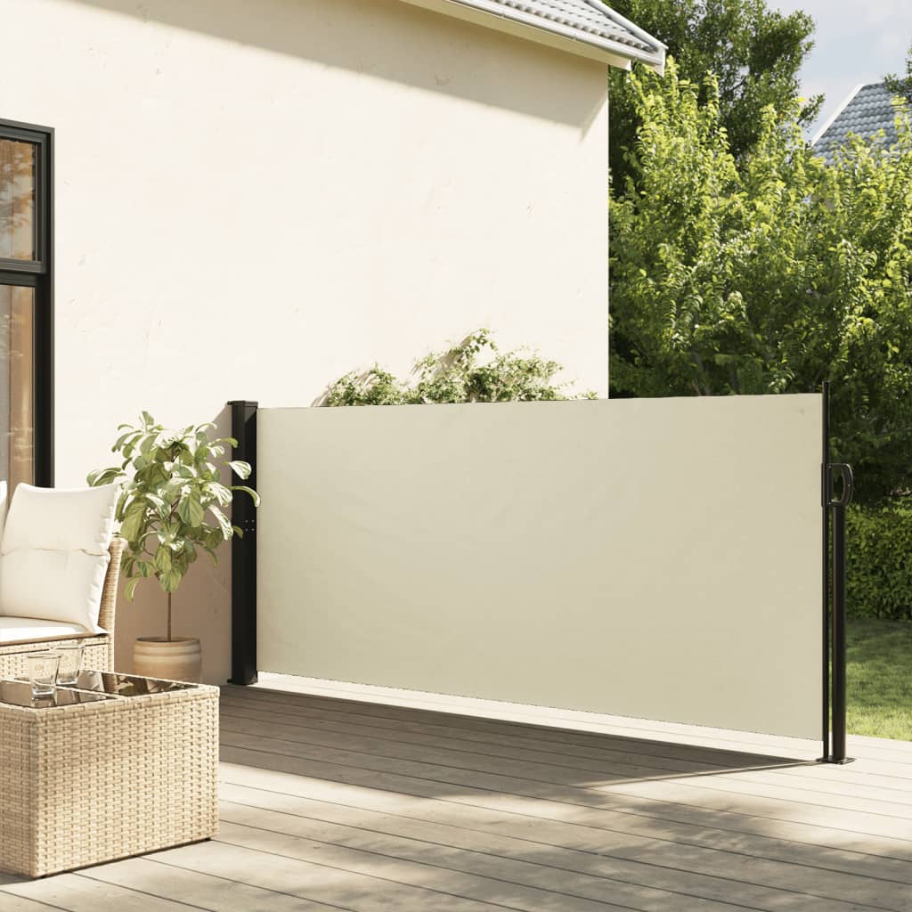 Seitenmarkise Ausziehbar Creme 100×300 cm