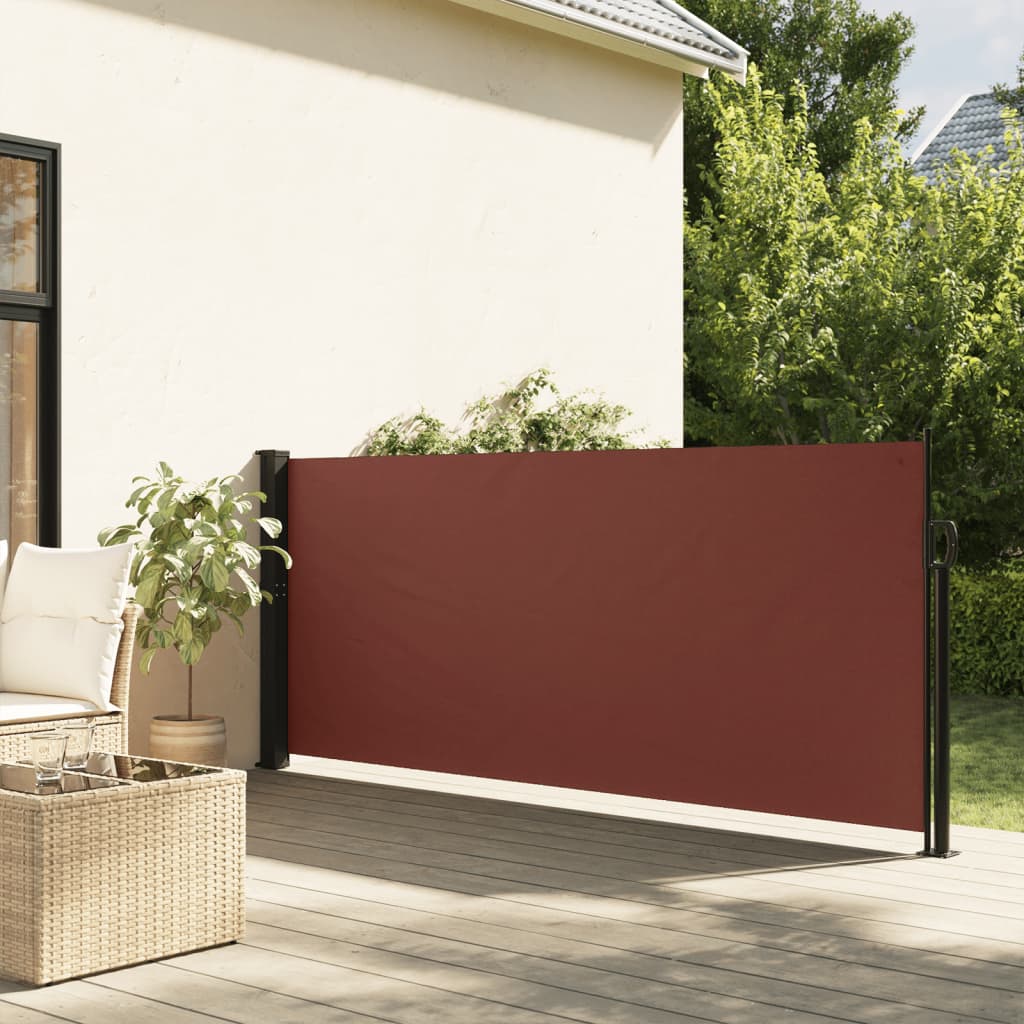 9: vidaXL sidemarkise 100x300 cm sammenrullelig brun