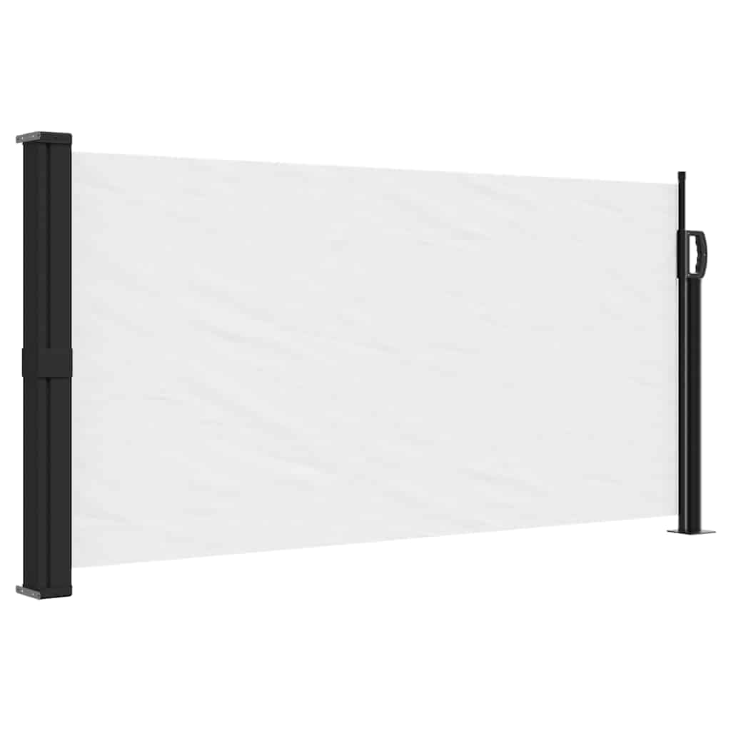 vidaXL ZatahovacĂ­ boÄŤnĂ­ markĂ˝za bĂ­lĂˇ 100 x 300 cm