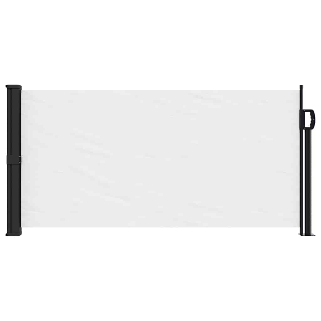 vidaXL Windscherm uittrekbaar 100x300 cm wit afbeelding