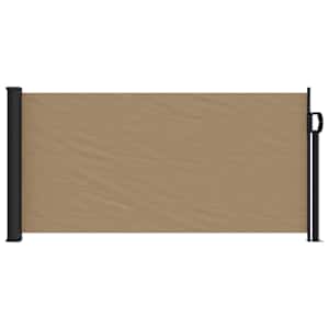 Zatahovací boční markýza taupe 100 x 300 cm - obrázek 3