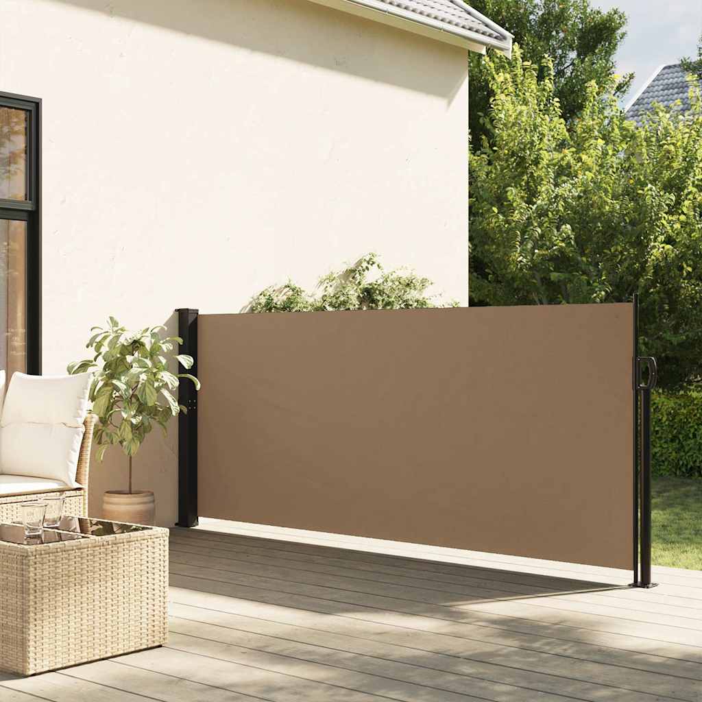 vidaXL Copertina laterală retractabilă, gri taupe, 100x300 cm