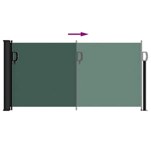Zatahovací boční markýza tmavě zelená 100 x 300 cm - obrázek 5