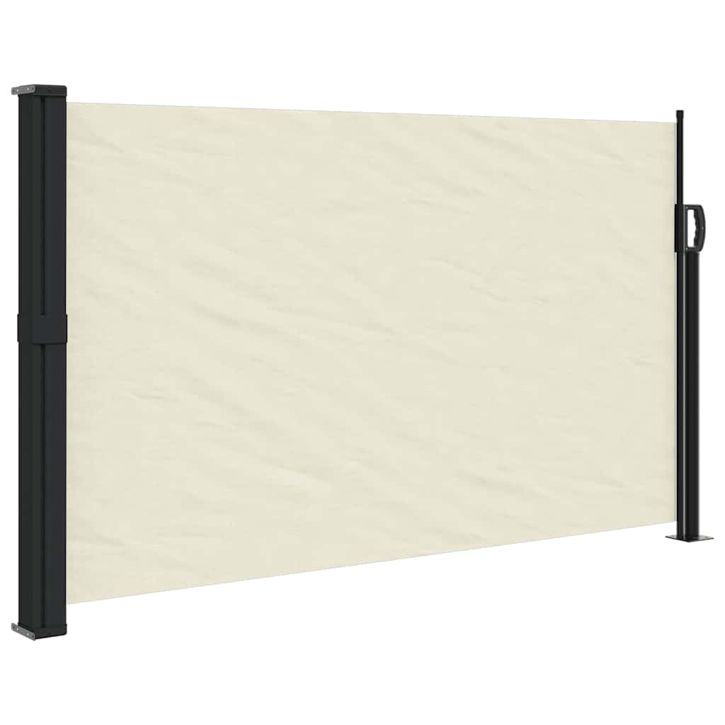 vidaXL ZatahovacĂ­ boÄŤnĂ­ markĂ˝za krĂ©movĂˇ 117 x 300 cm