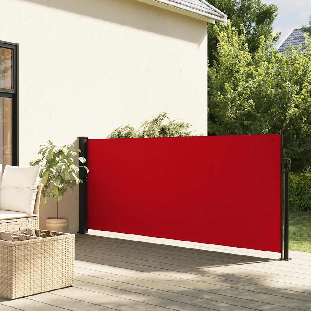 vidaXL Seitenmarkise Ausziehbar Rot 117x300 cm