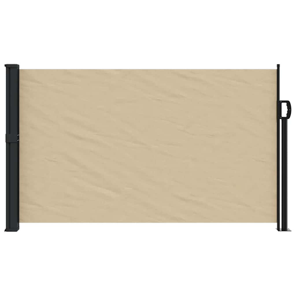 vidaXL Sisäänvedettävä sivumarkiisi beige 117x300 cm