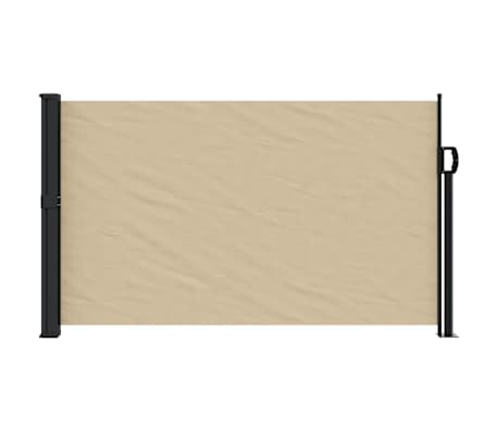 vidaXL Uttrekkbar sidemarkise beige 117x300 cm