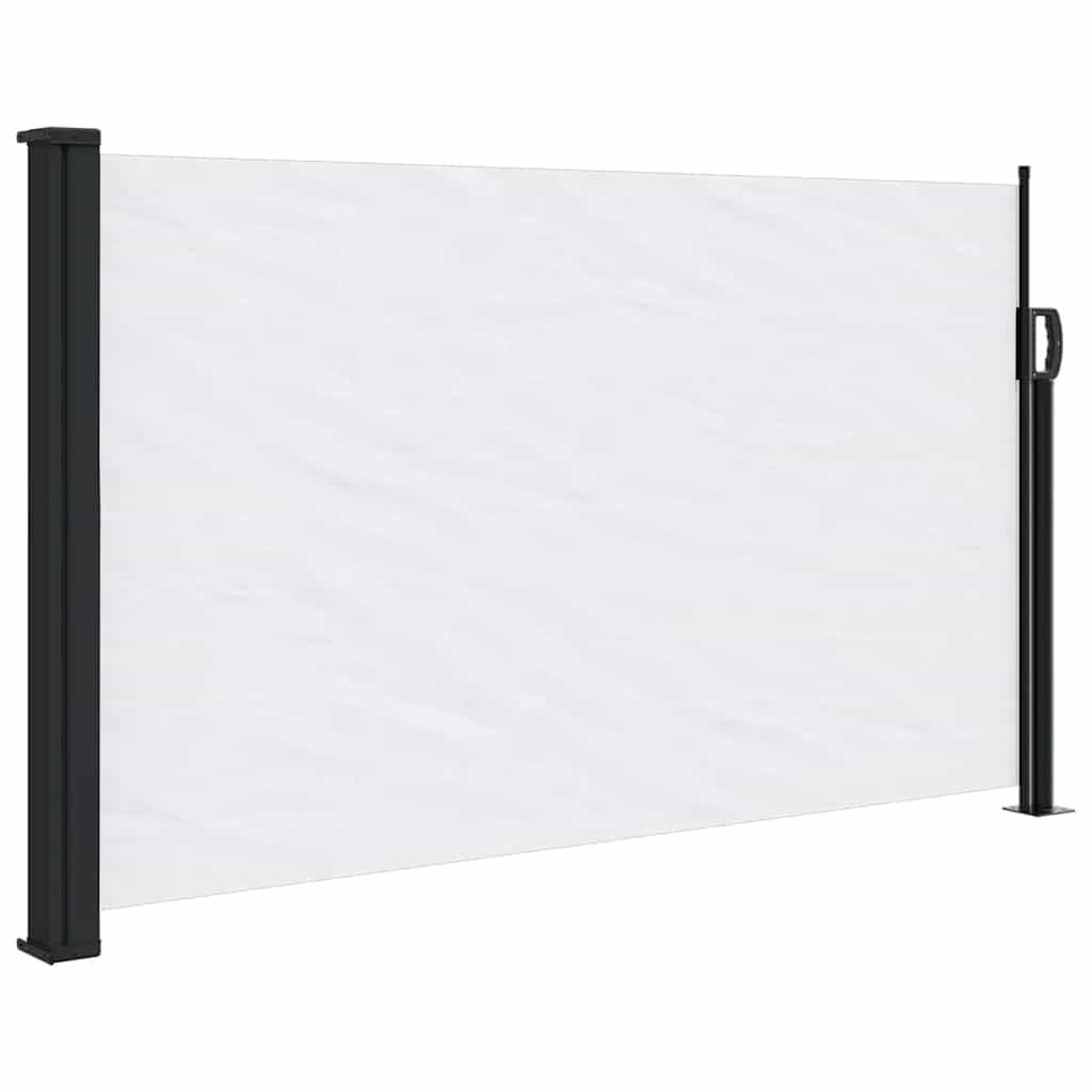 vidaXL Zatahovací boční markýza bílá 117 x 300 cm