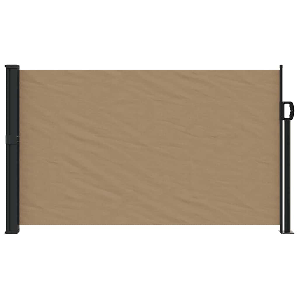 vidaXL Windscherm uittrekbaar 117x300 cm taupe afbeelding