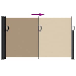 Zatahovací boční markýza taupe 117 x 300 cm - obrázek 5