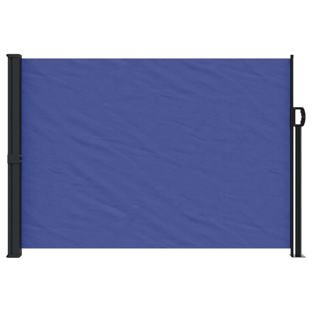 vidaXL Windscherm uittrekbaar 140x300 cm blauw afbeelding