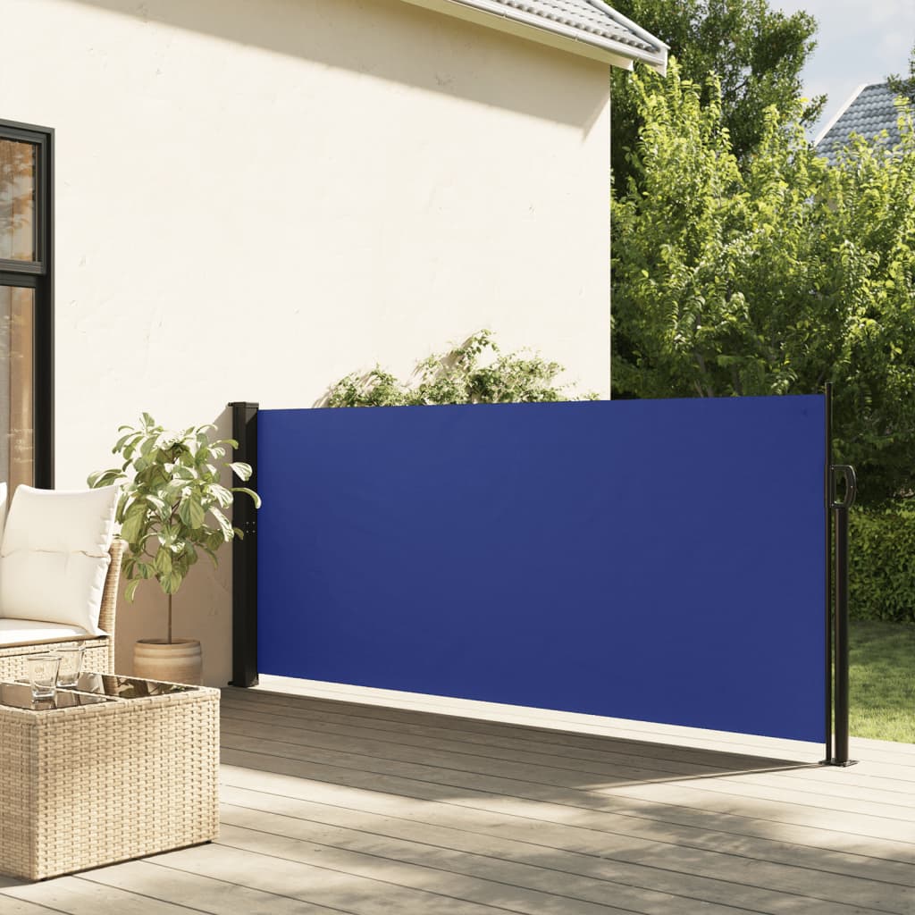 Seitenmarkise Ausziehbar Blau 140×300 cm