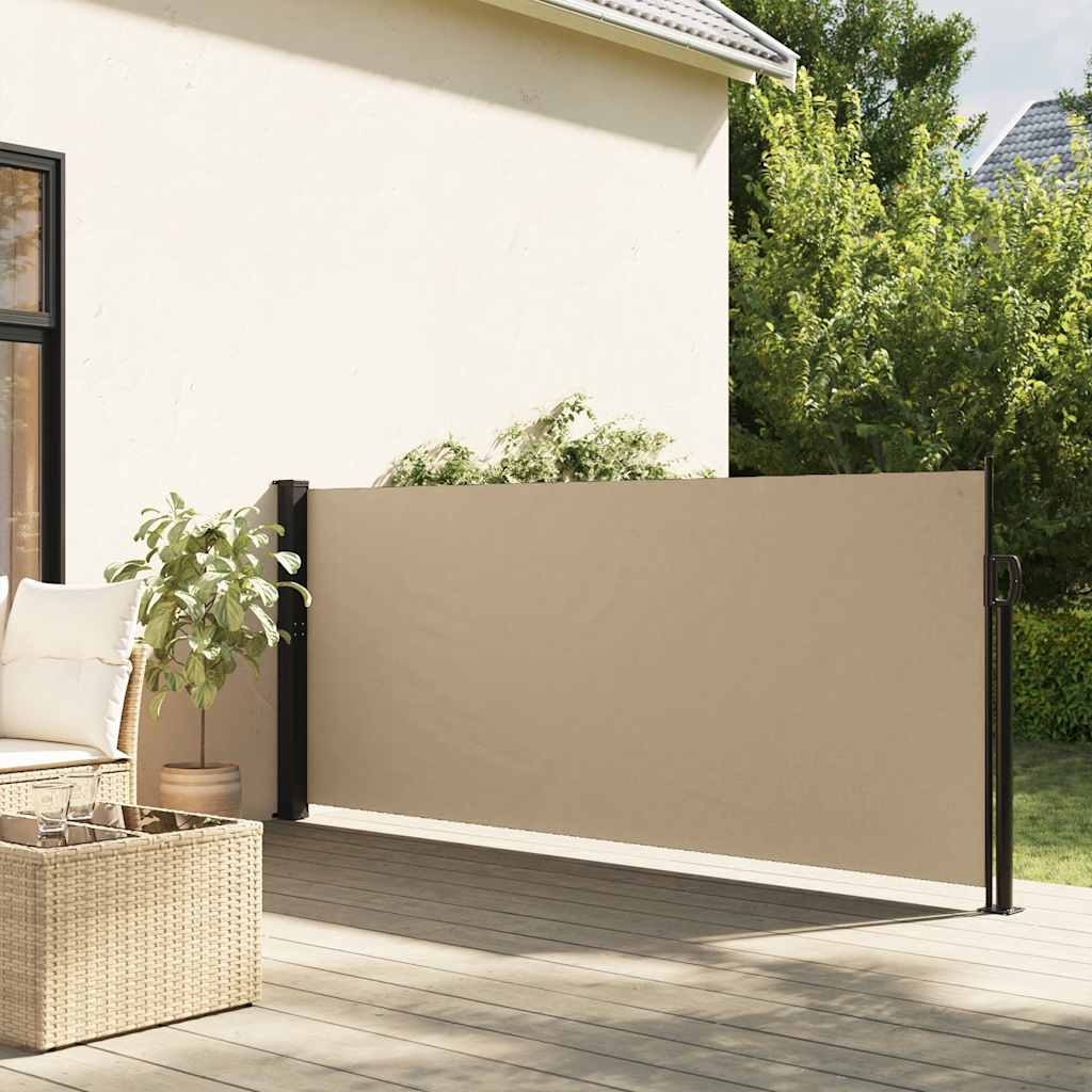 vidaXL Seitenmarkise Ausziehbar Beige 140x300 cm