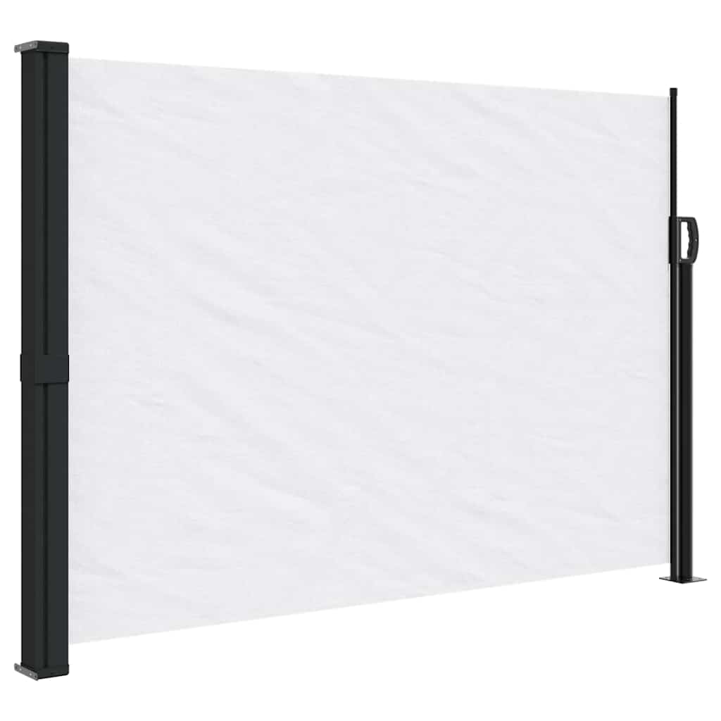 vidaXL ZatahovacĂ­ boÄŤnĂ­ markĂ˝za bĂ­lĂˇ 140 x 300 cm