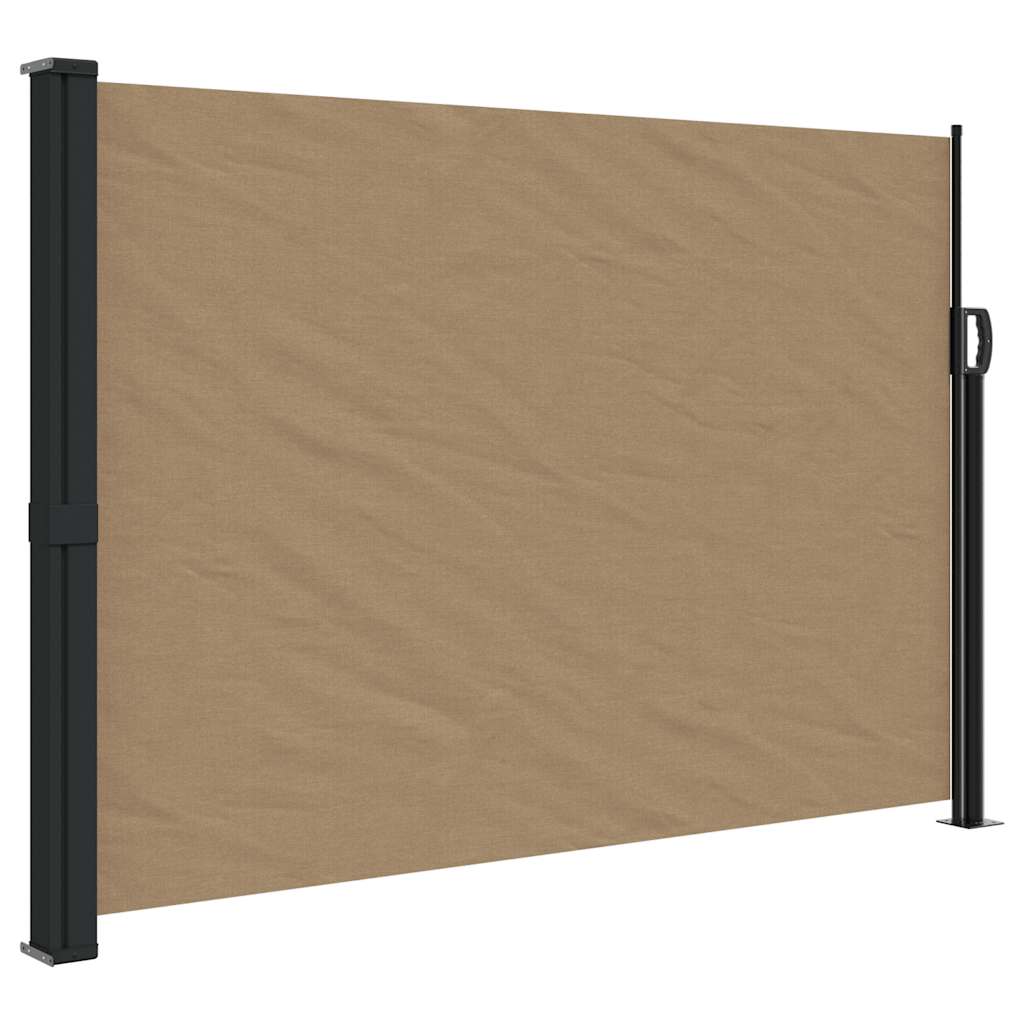 vidaXL Zatahovací boční markýza taupe 140 x 300 cm