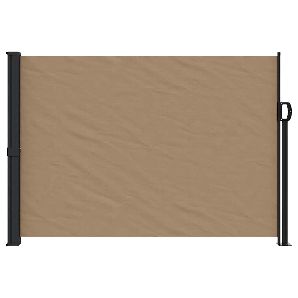 vidaXL Windscherm uittrekbaar 140x300 cm taupe afbeelding