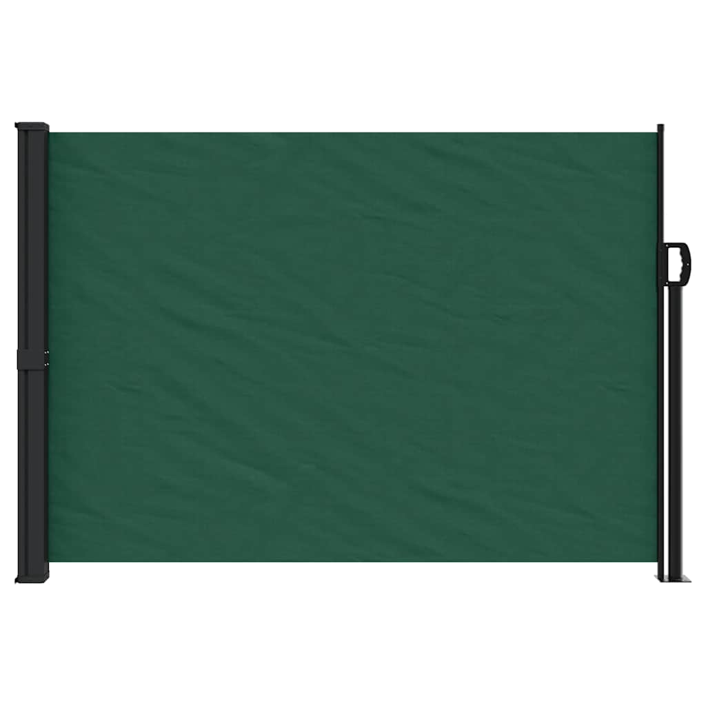 vidaXL Windscherm uittrekbaar 140x300 cm donkergroen afbeelding