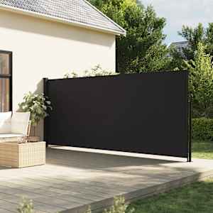 Zatahovací boční markýza černá 160 x 300 cm - obrázek 1