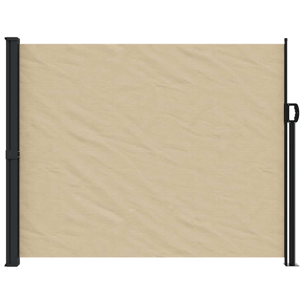 vidaXL Windscherm uittrekbaar 160x300 cm beige afbeelding