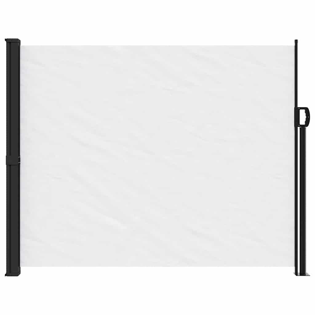 vidaXL Windscherm uittrekbaar 160x300 cm wit afbeelding