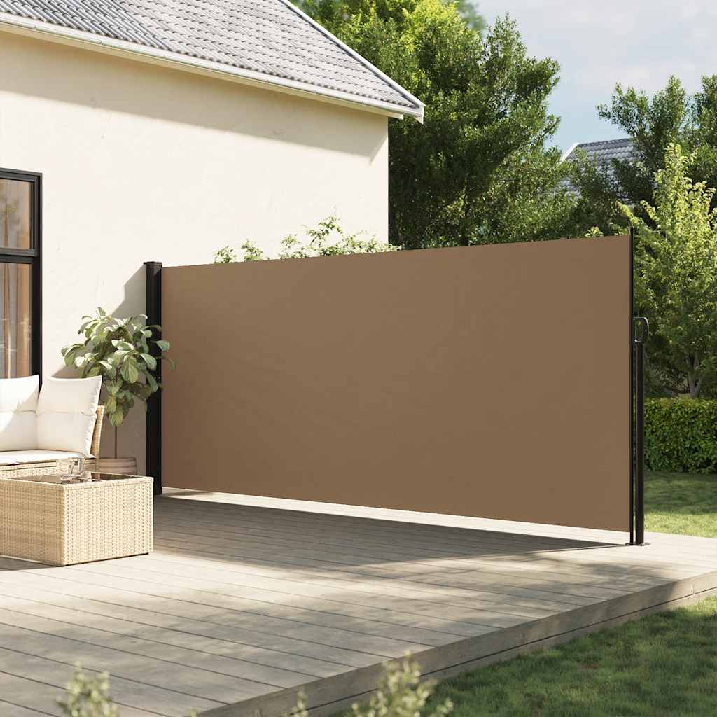 vidaXL Seitenmarkise Ausziehbar Taupe 160x300 cm