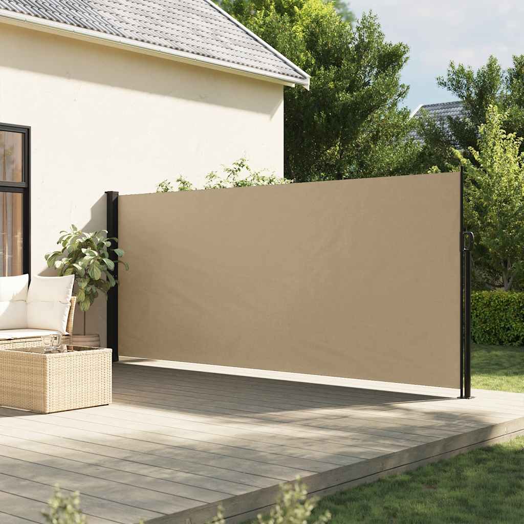 vidaXL Seitenmarkise Ausziehbar Beige 170x300 cm