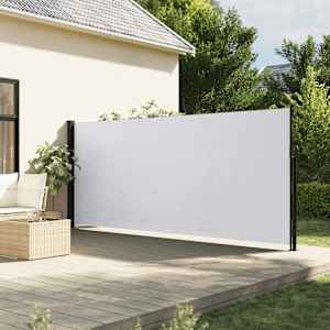 Zatahovací boční markýza bílá 170 x 300 cm - obrázek 1