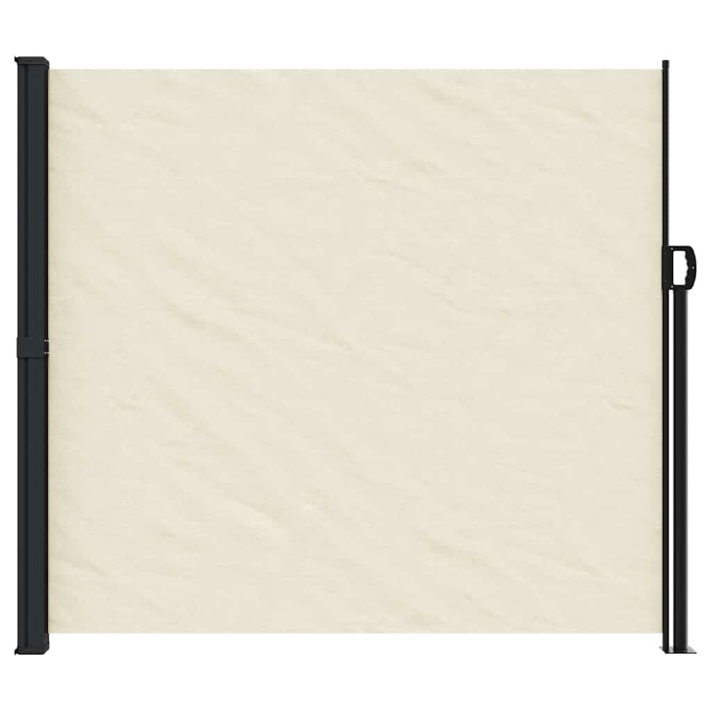 vidaXL Windscherm uittrekbaar 180x300 cm crèmekleurig afbeelding