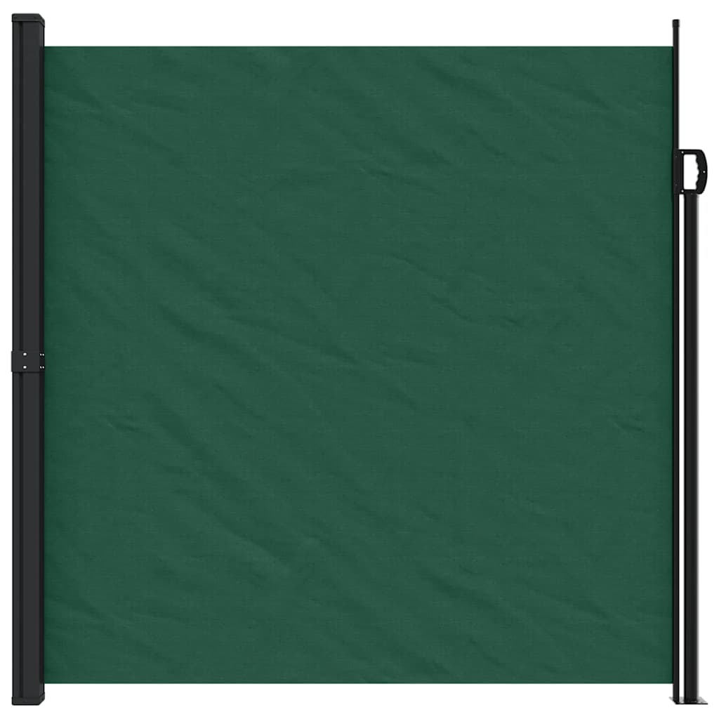 vidaXL sötétzöld behúzható oldalsó napellenző 200 x 300 cm