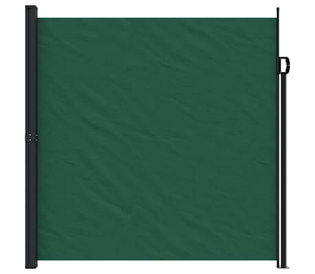 vidaXL Retractable Side Awning Dark Green 200x300 cm