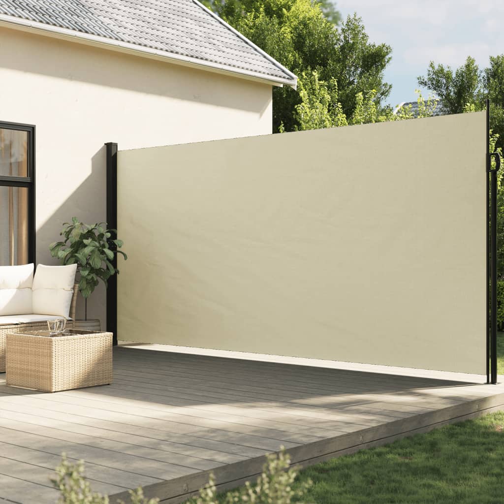 14: vidaXL sidemarkise 220x300 cm sammenrullelig cremefarvet