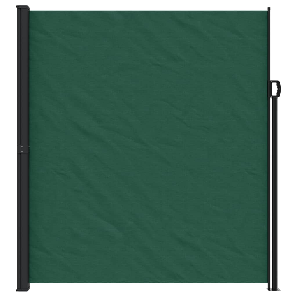 vidaXL Toldo lateral retráctil verde oscuro 220x300 cm