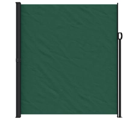 vidaXL Toldo lateral retráctil verde oscuro 220x300 cm