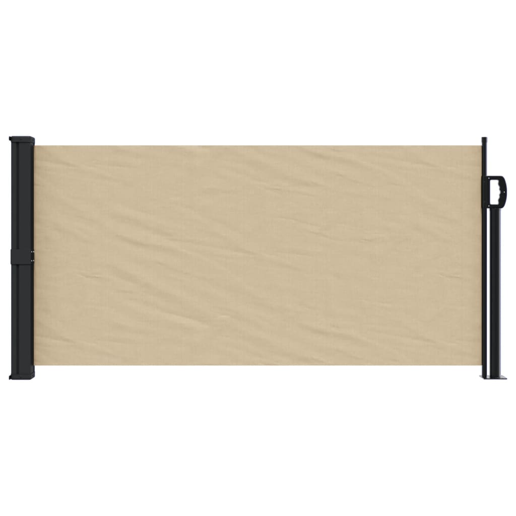 vidaXL Toldo lateral retráctil beige 100x500 cm