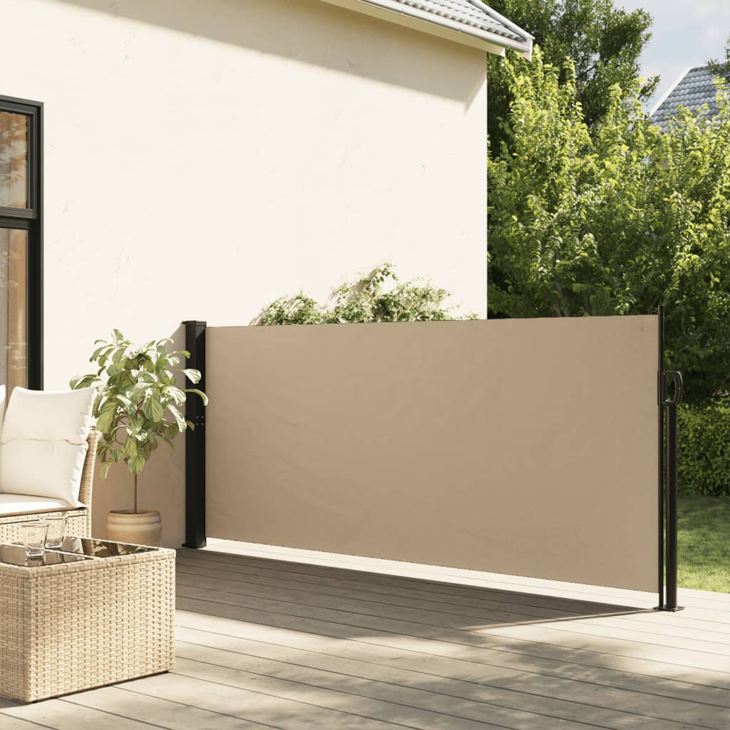 vidaXL Seitenmarkise Ausziehbar Beige 100x500 cm