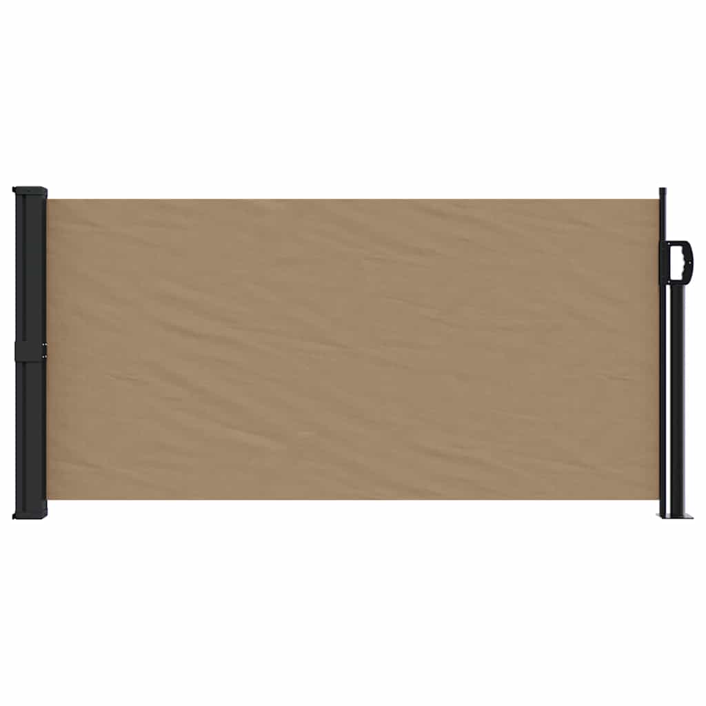 vidaXL Windscherm uittrekbaar 100x500 cm taupe afbeelding