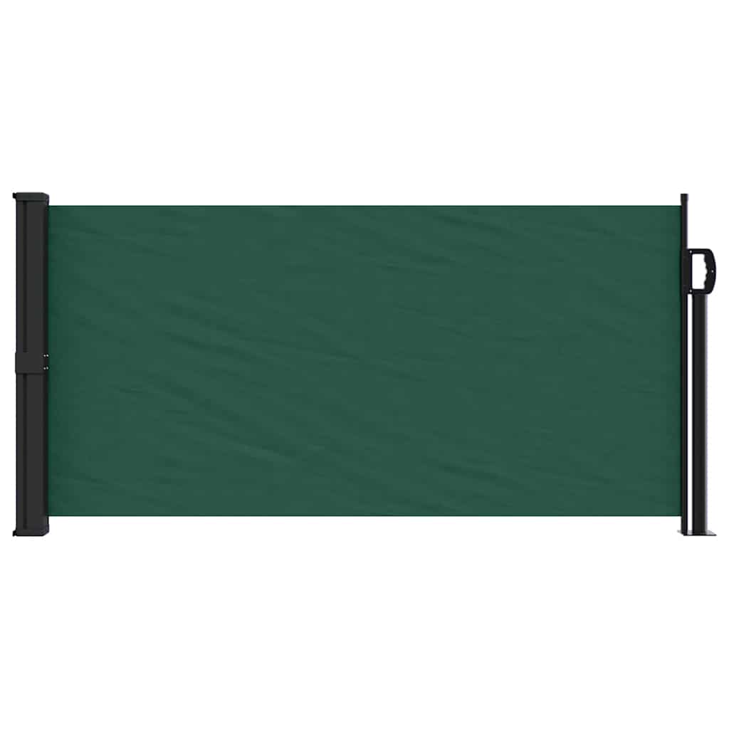 vidaXL Windscherm uittrekbaar 100x500 cm donkergroen afbeelding