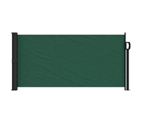 vidaXL Retractable Side Awning Dark Green 100x500 cm