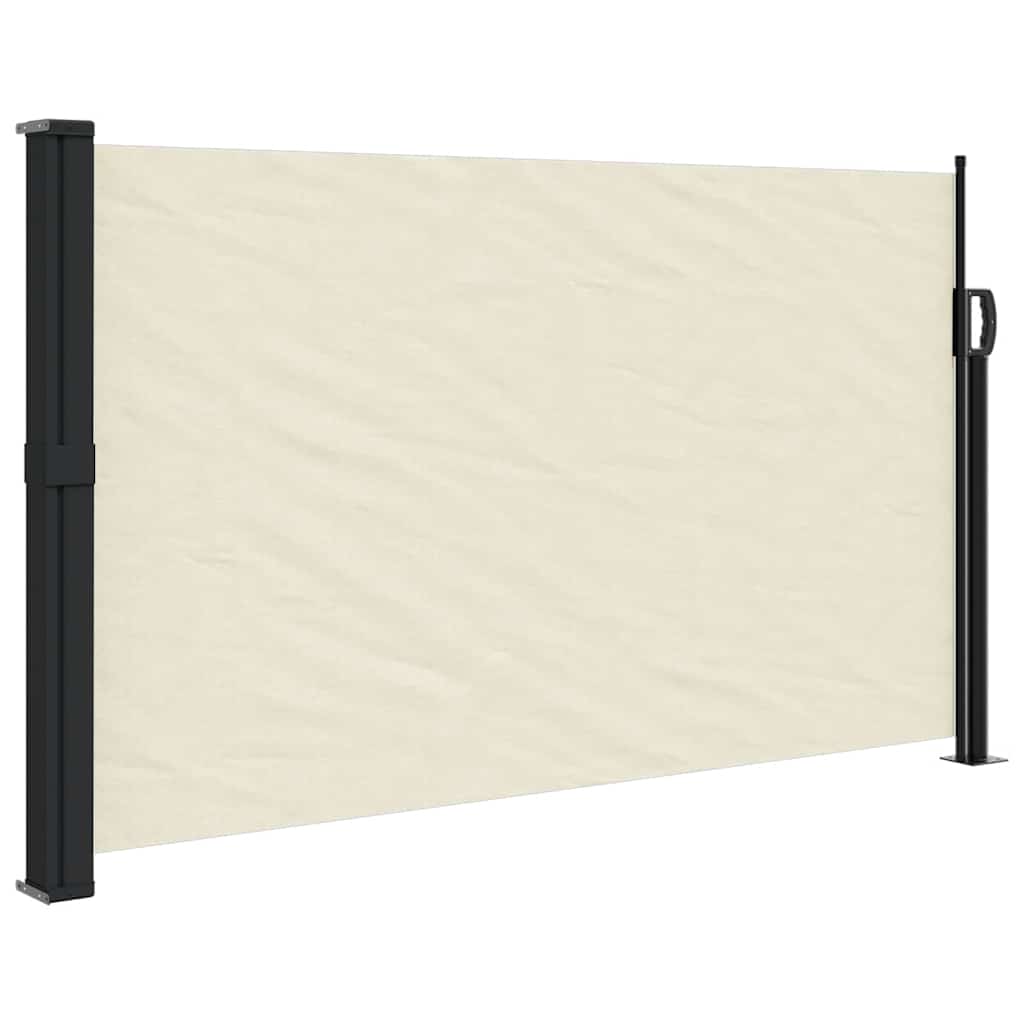 vidaXL ZatahovacĂ­ boÄŤnĂ­ markĂ˝za krĂ©movĂˇ 120 x 500 cm