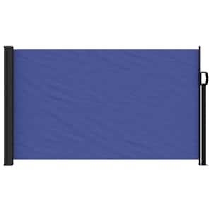 Zatahovací boční markýza modrá 120 x 500 cm - obrázek 3