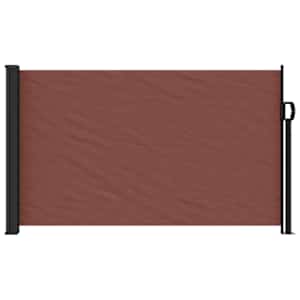 Zatahovací boční markýza hnědá 120 x 500 cm - obrázek 3