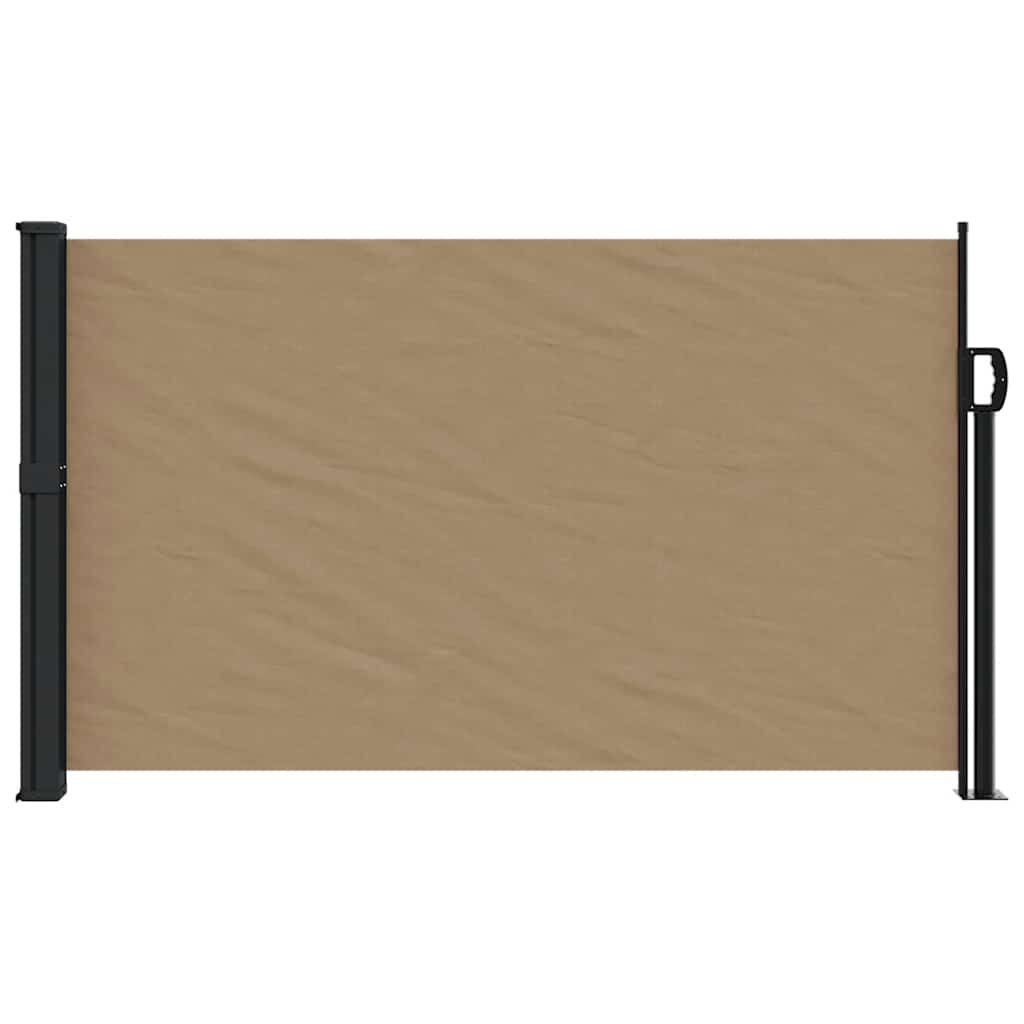 vidaXL Windscherm uittrekbaar 120x500 cm taupe afbeelding