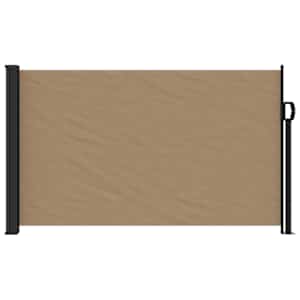 Zatahovací boční markýza taupe 120 x 500 cm - obrázek 3